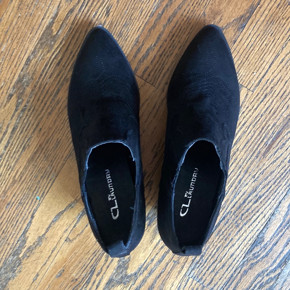 Brand New! Black suede booties